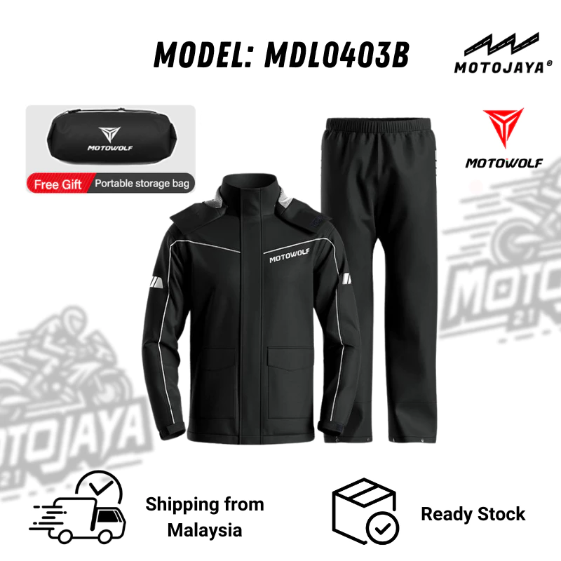 MOTOWOLF MDL0403B motorcycle raincoat