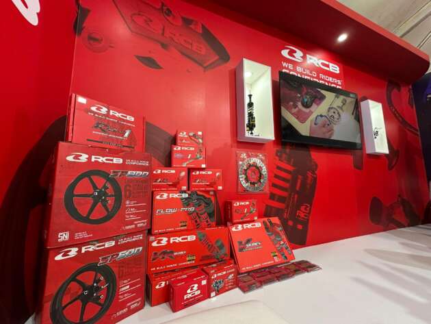 Close up of RCB products on display